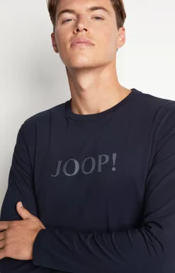 Long Sleeve Loungewear Top in Dark Blue