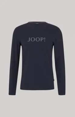 Long Sleeve Loungewear Top in Dark Blue