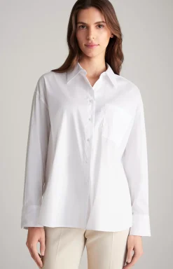 Longline Blouse in White