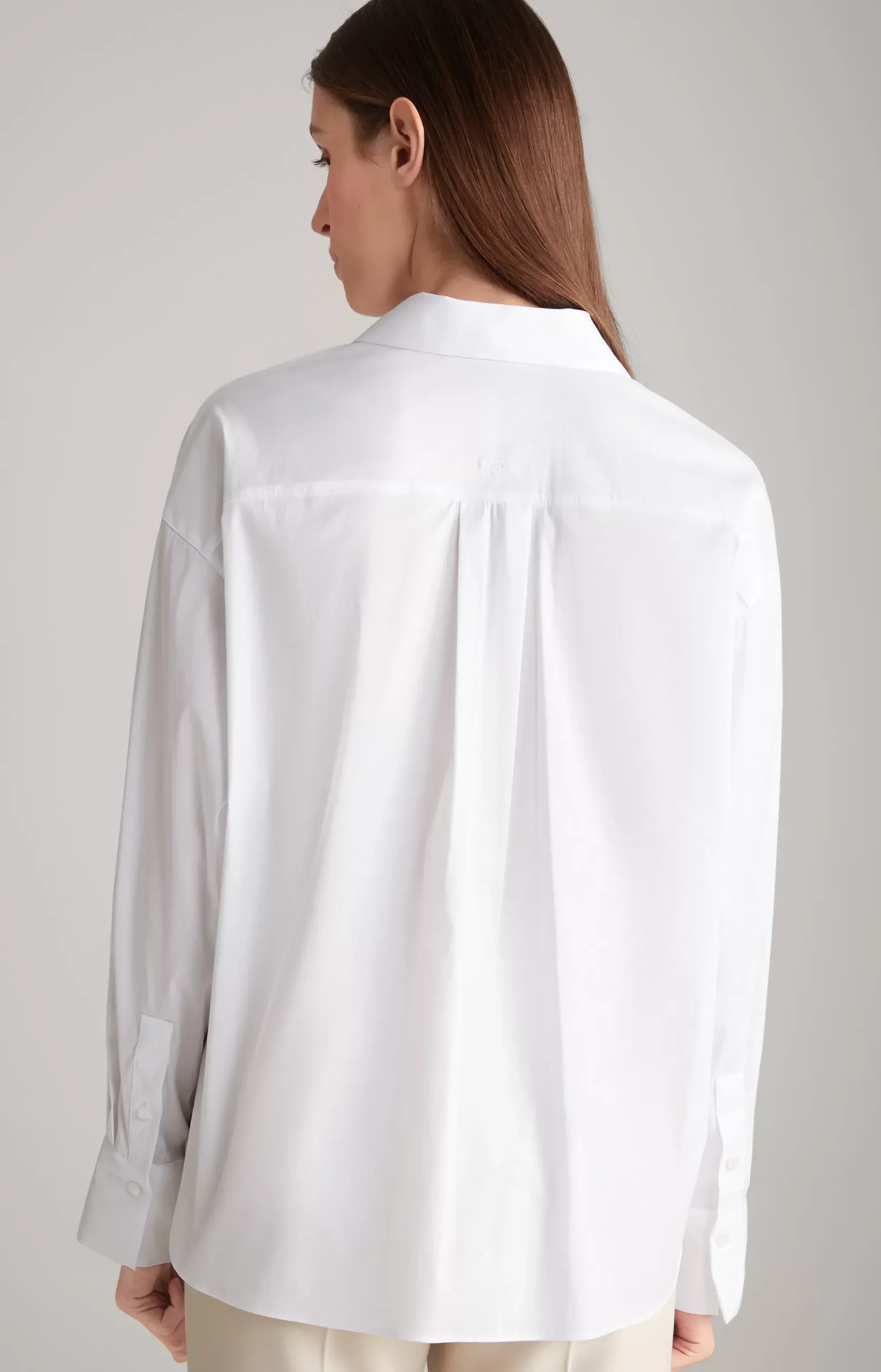Longline Blouse in White