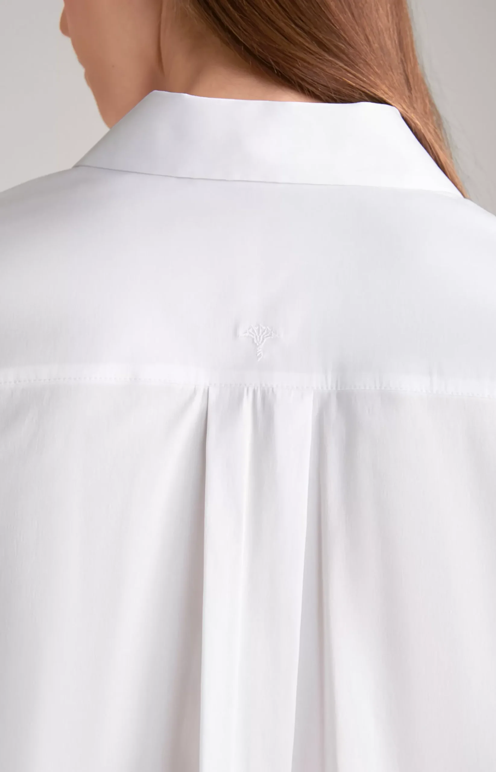 Longline Blouse in White