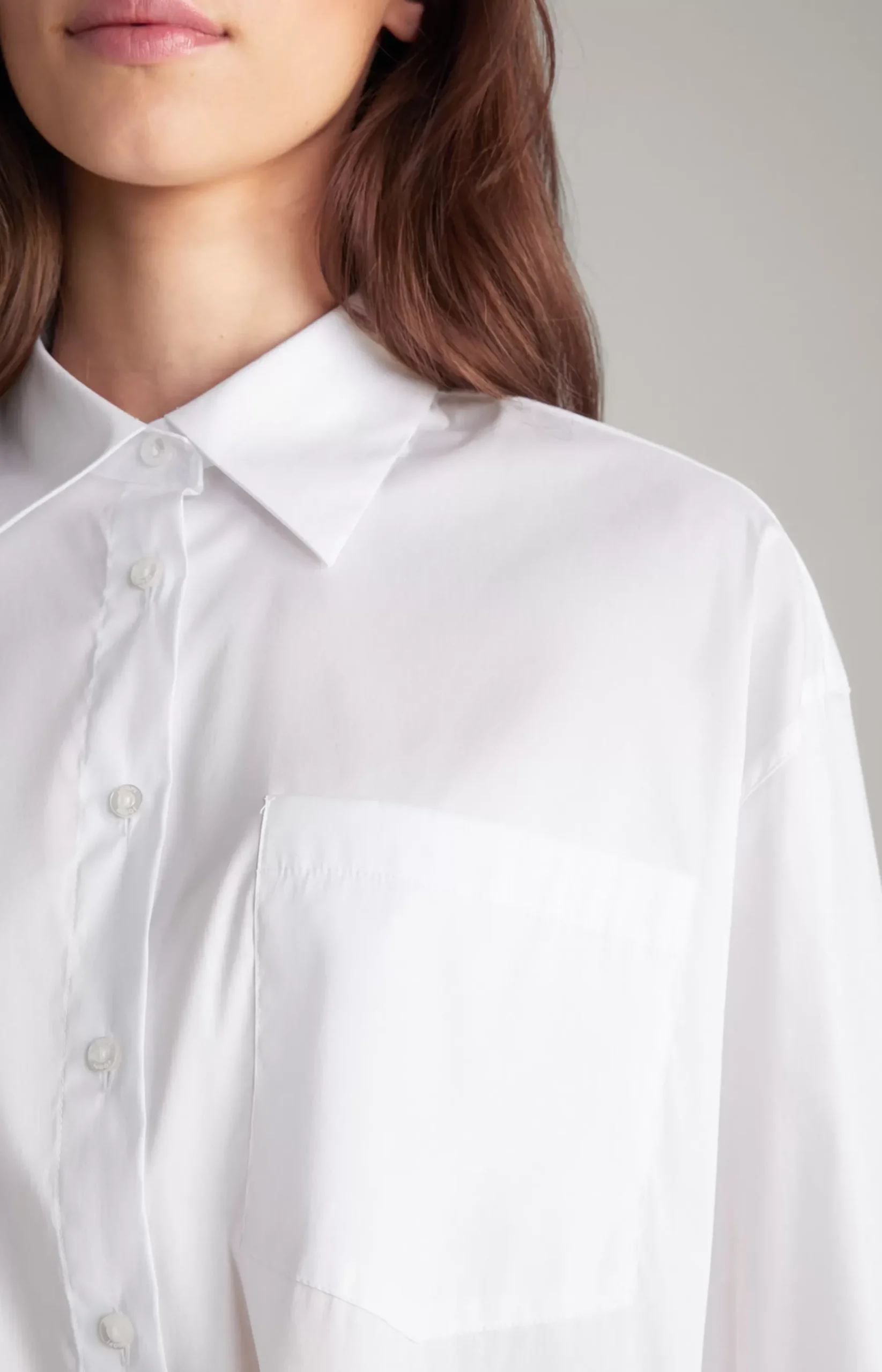 Longline Blouse in White