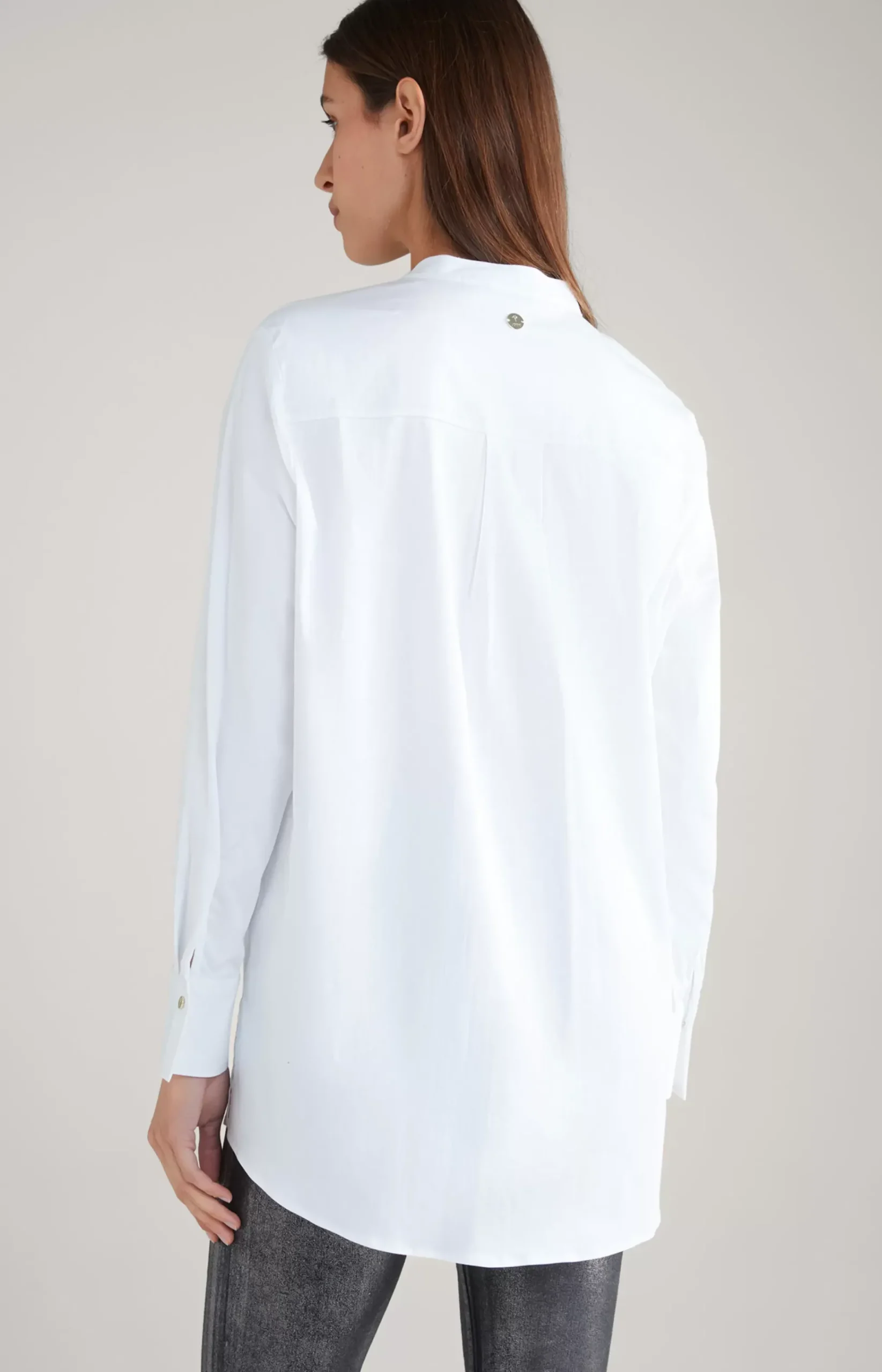 Longline Blouse in White