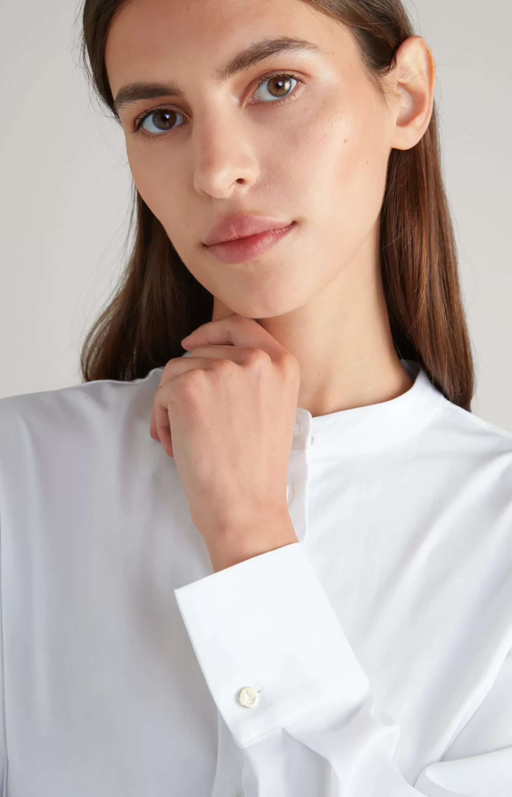 Longline Blouse in White
