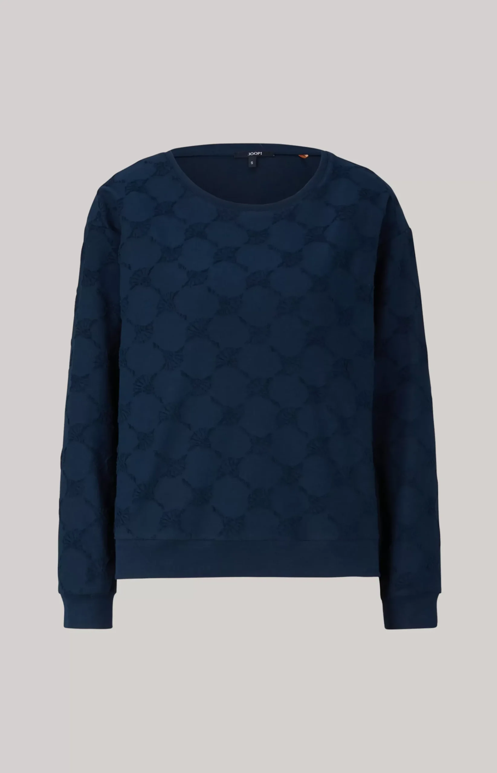 Long-Sleeve Loungewear Top in Dark Blue