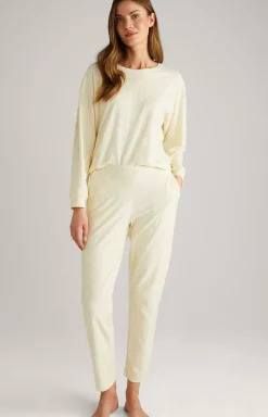 Long-sleeved Loungewear in Light Yellow