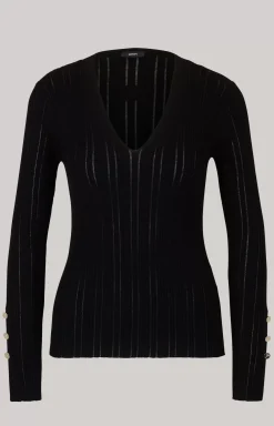 Long-sleeved Top in Black