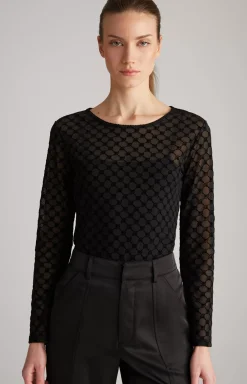 Long-sleeved Top in Black