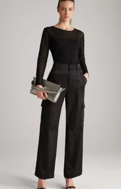 Long-sleeved Top in Black