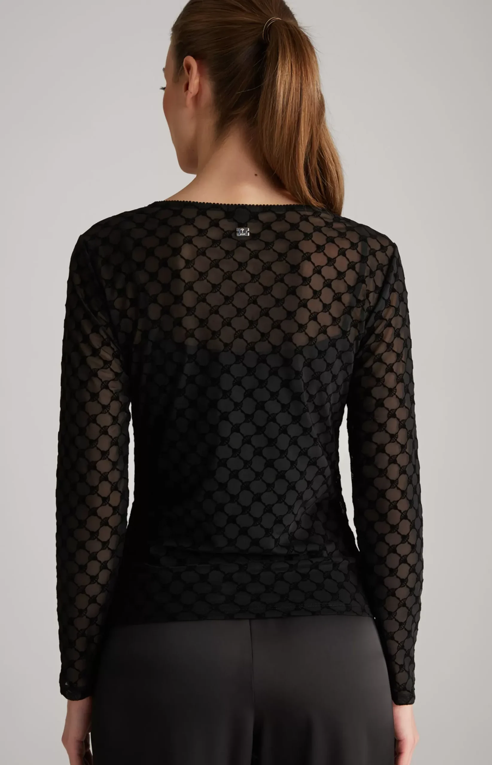 Long-sleeved Top in Black