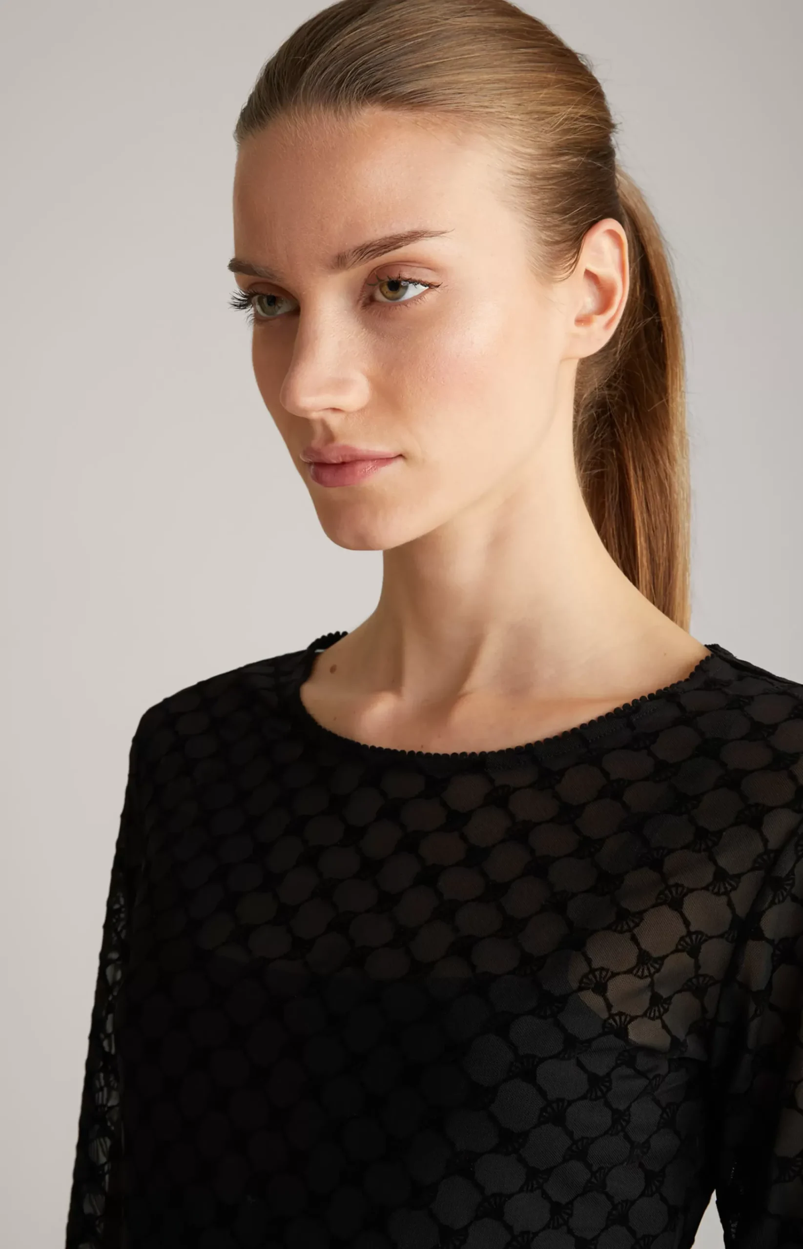 Long-sleeved Top in Black