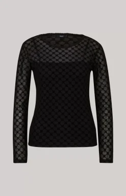 Long-sleeved Top in Black