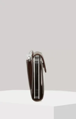 Loreto C-Four card holder in dark brown