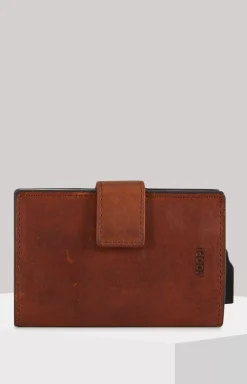 Loreto C-Two E-Cage Wallet in Cognac Brown
