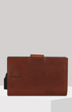 Loreto C-Two E-Cage Wallet in Cognac Brown