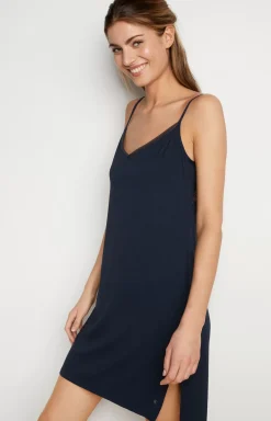 Loungewear dress in midnight blue
