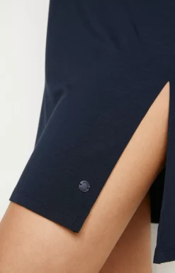 Loungewear dress in midnight blue