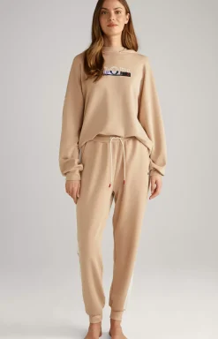 Loungewear Hoodie in Beige/Ecru