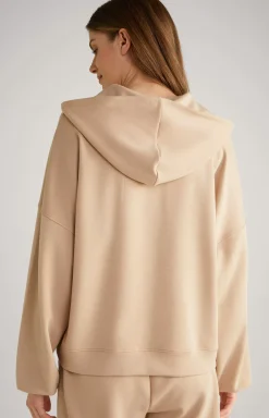 Loungewear Hoodie in Beige/Ecru