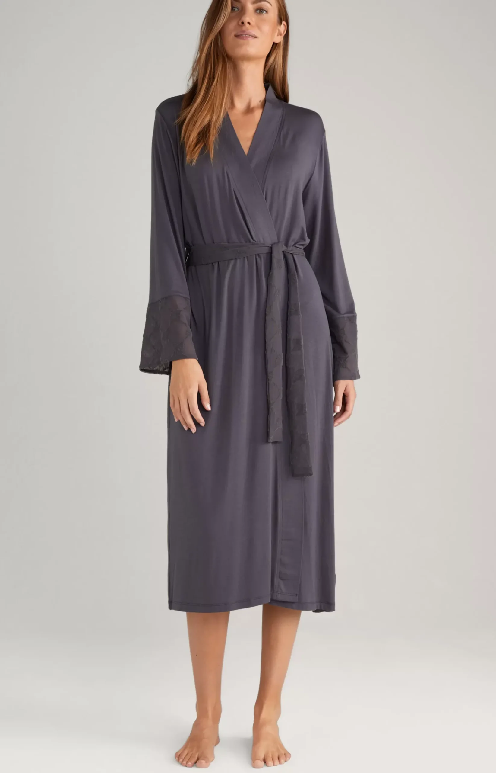 Loungewear Kimono in Anthracite