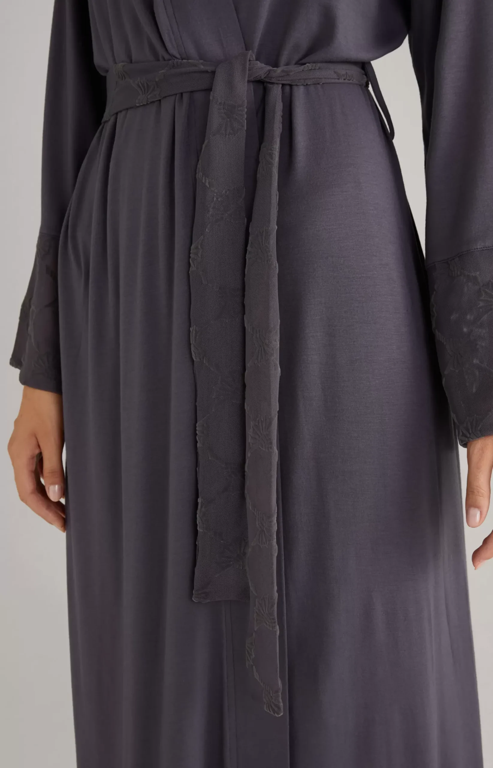 Loungewear Kimono in Anthracite