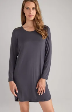 Loungewear Long Shirt in Anthracite