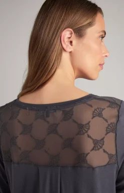 Loungewear Long Shirt in Anthracite