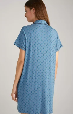 Loungewear Long Shirt in Ocean Blue