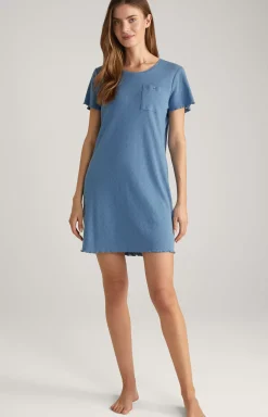 Loungewear Long Shirt in Ocean Blue