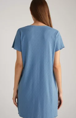 Loungewear Long Shirt in Ocean Blue