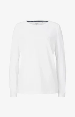 Loungewear long-sleeved top in White