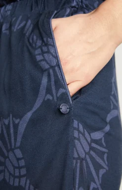 Loungewear pants in midnight blue
