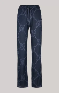 Loungewear pants in midnight blue