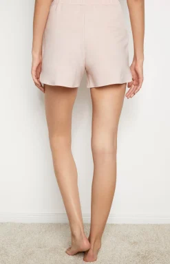 Loungewear shorts in pink/grey mélange