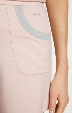 Loungewear shorts in pink/grey mélange