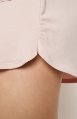Loungewear shorts in pink/grey mélange