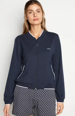 Loungewear Sweatshirt Jacket in Midnight Blue