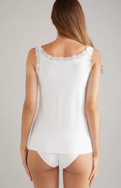 Loungewear tank top in White