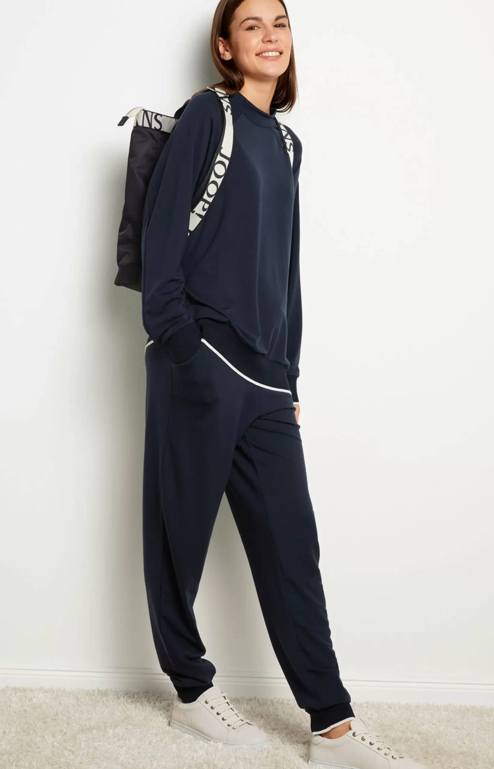 Loungewear trousers in Midnight Blue