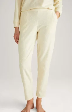 Loungewear Trousers in Pale Yellow