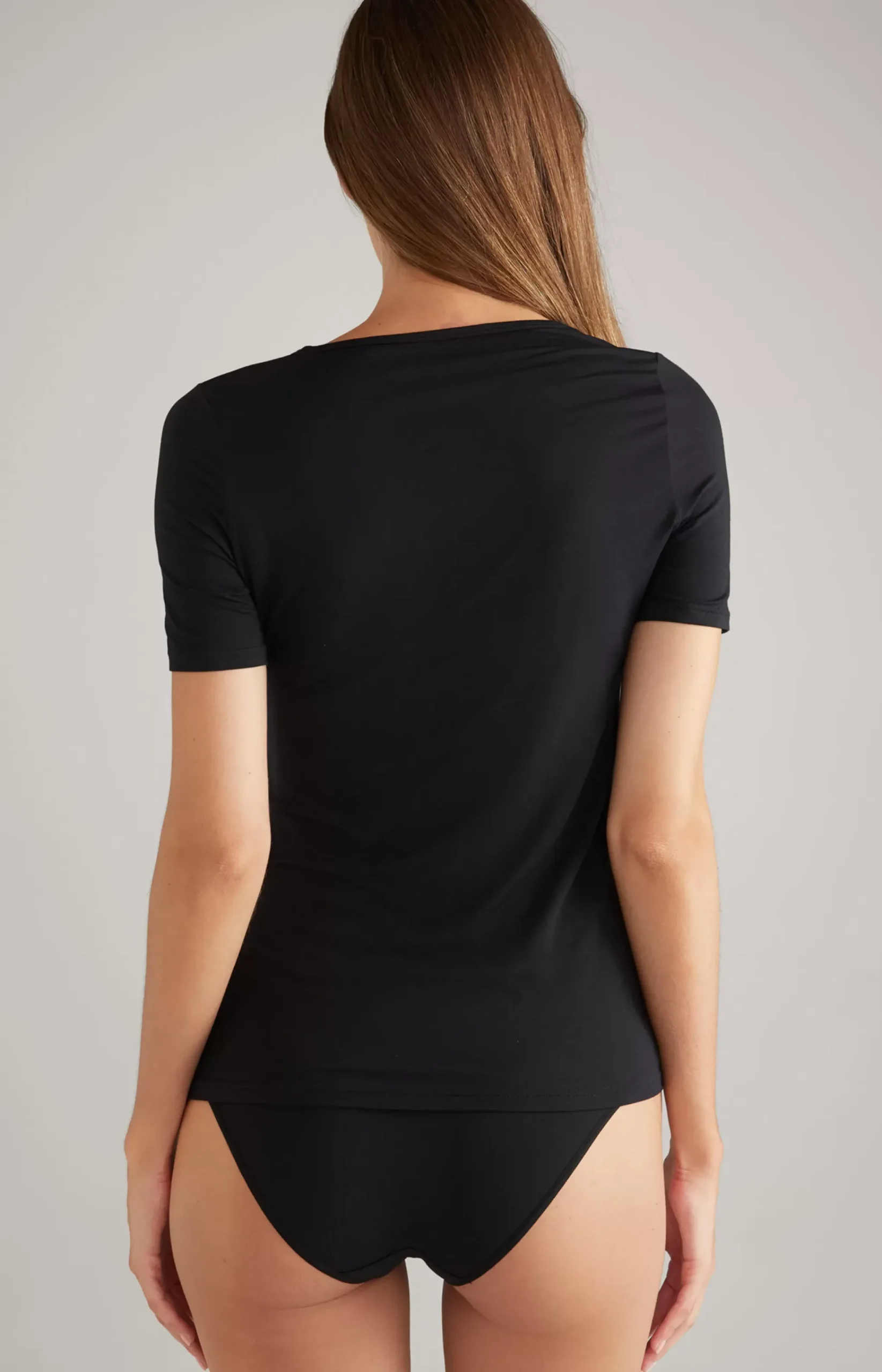 Loungewear T-shirt in Black