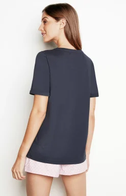Loungewear T-shirt in Navy
