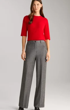 Lurex Trousers in Grey Glitter