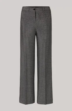 Lurex Trousers in Grey Glitter