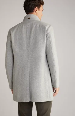 Maico Coat in a Light Beige Pattern