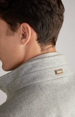 Maico Coat in a Light Beige Pattern