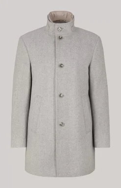 Maico Coat in a Light Beige Pattern