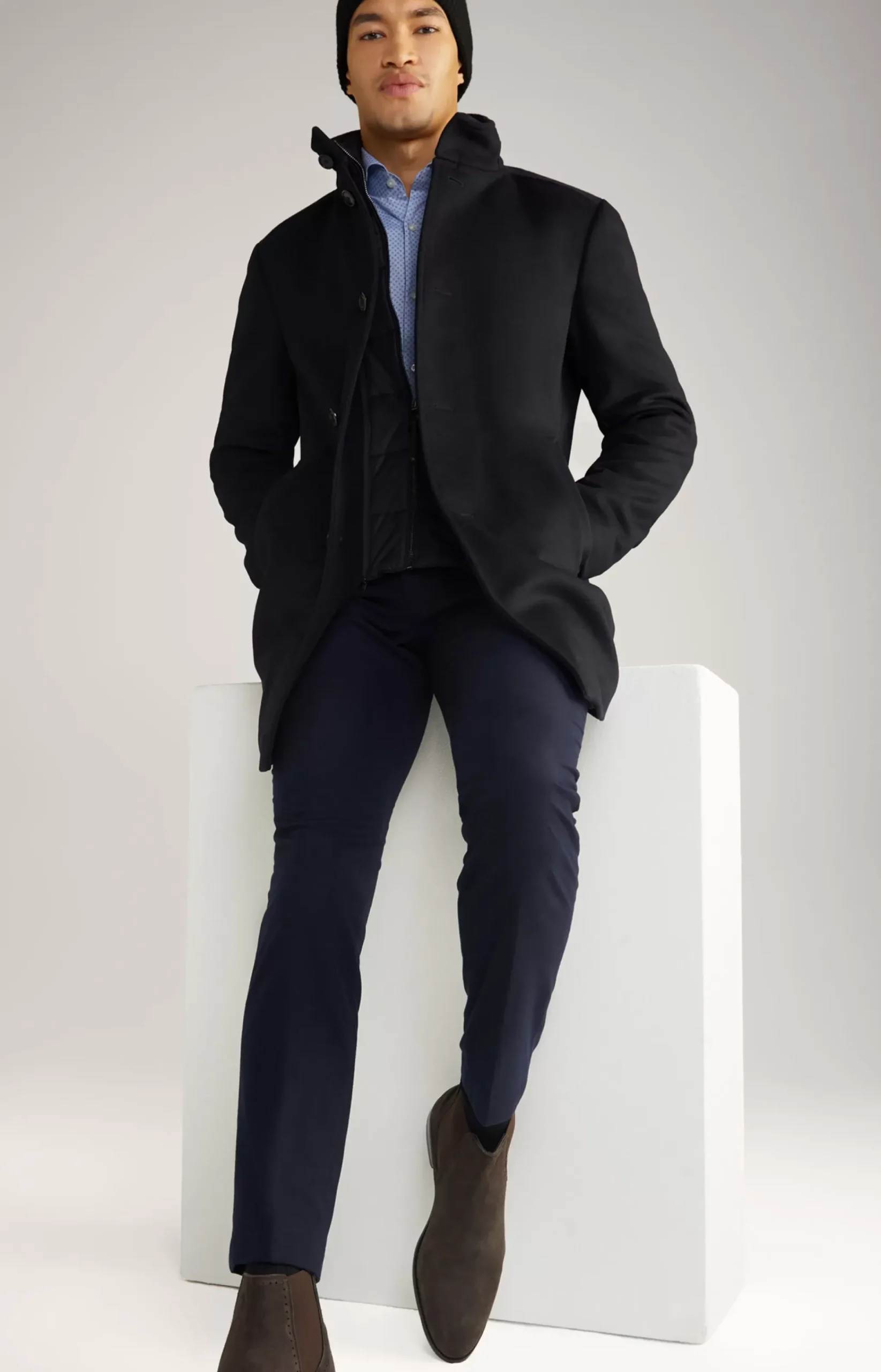 Maico Coat in Navy