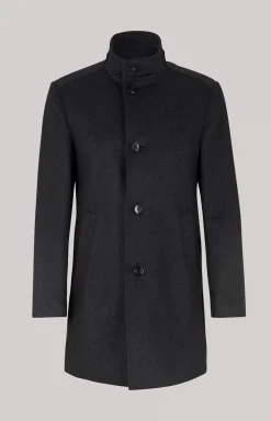Maron Coat in Mottled Anthracite