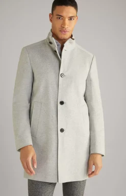 Maron Coat in Mottled Grey